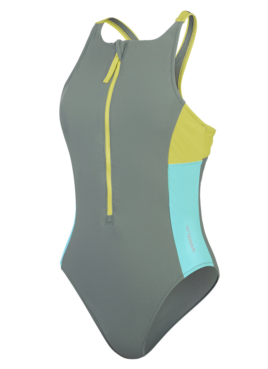 스피도 Colorblock Zip Front One Piece - 상세 이미지 2