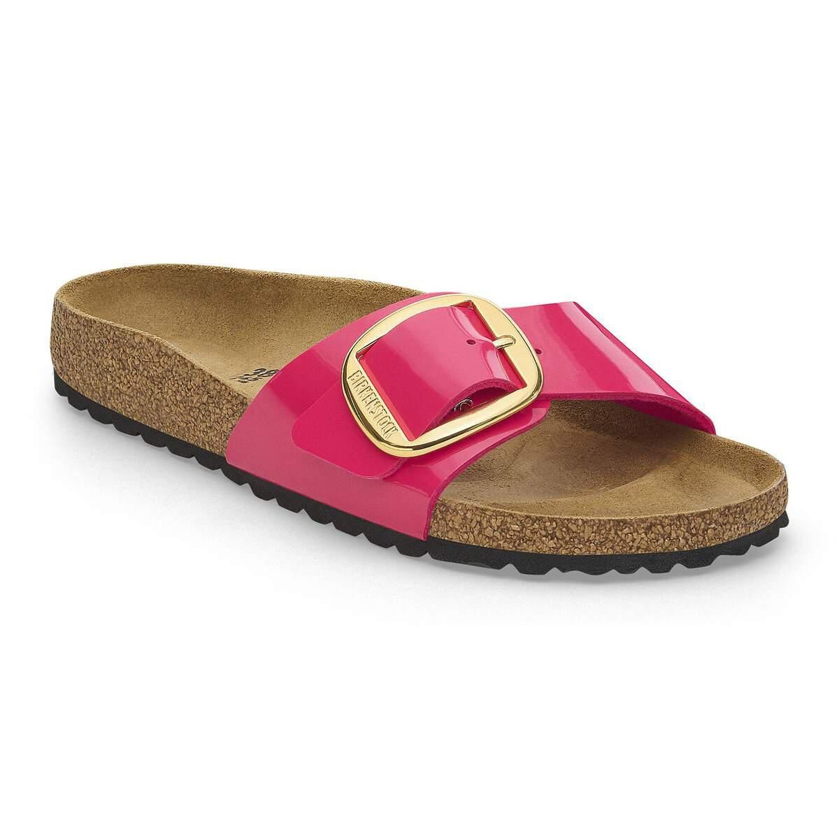 버켄스탁 빅버클 BirkoFlor 페이턴트 슬라이드 샌들 1027842/1027854 PATENT FUCHSIA FUSION - 상세 이미지 2