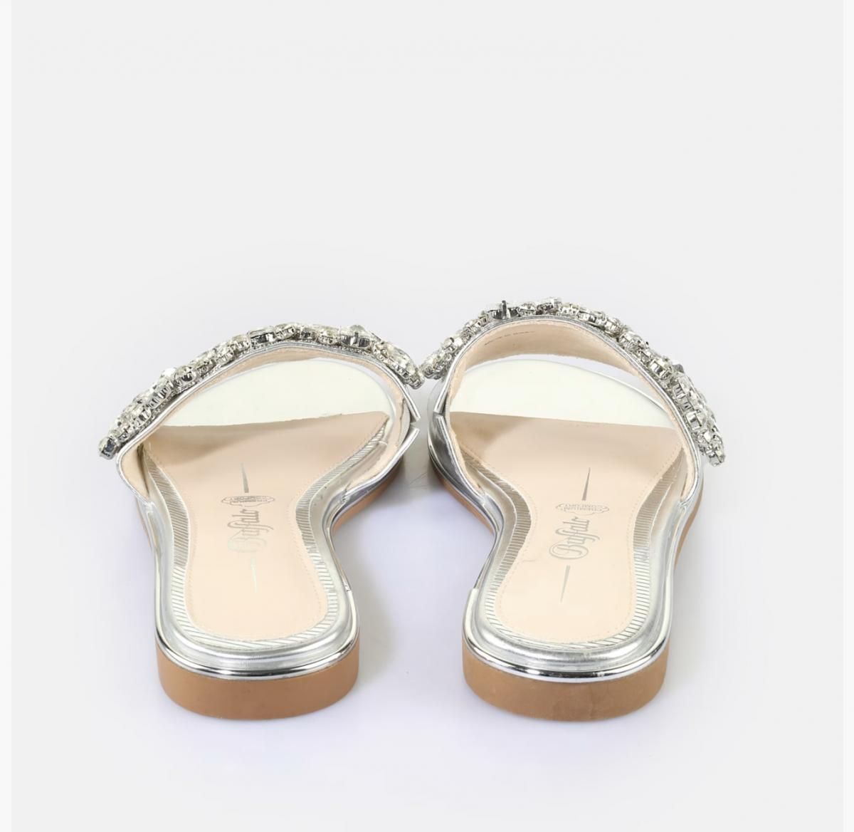 버팔로 글램 실버 비건 메모리폼 슬라이드 샌들 02385740 SILBER - 상세 이미지 5