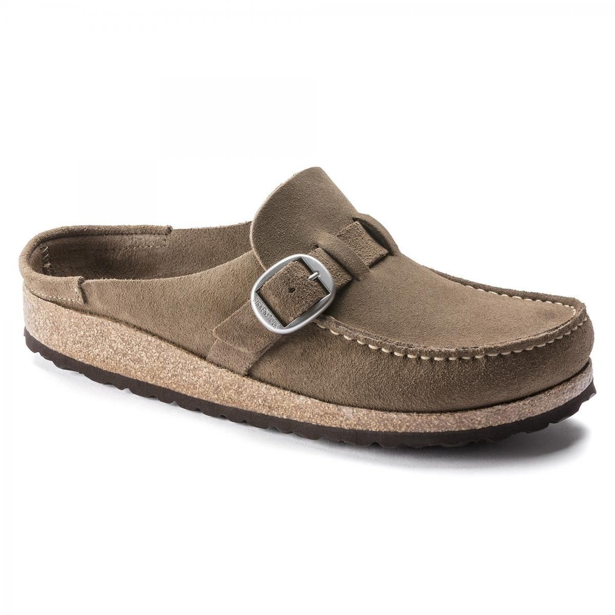 버켄스탁 빅버클 컴포트 스웨이드 레더 클로그 버켄스탁 1019462/1019490 GRAY TAUPE - 상세 이미지 2