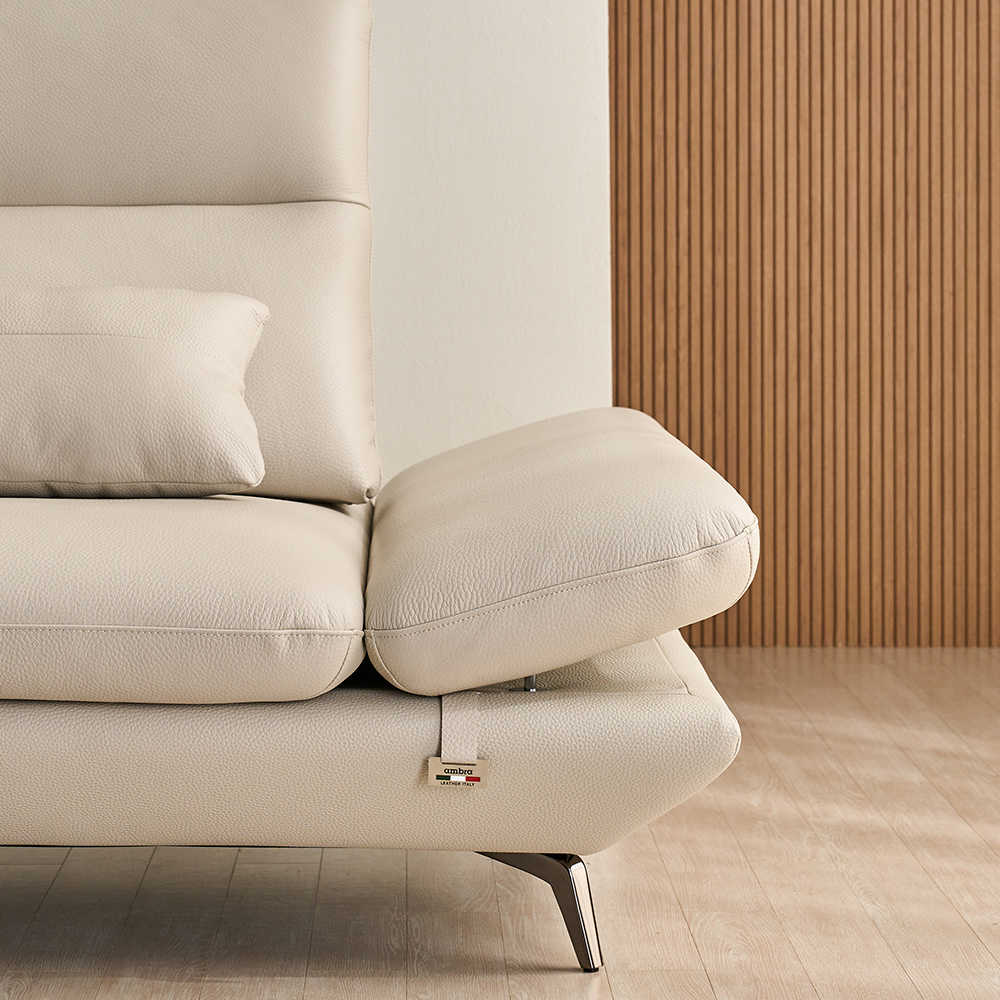 핀란디아 디엘 이태리 통가죽 4인용 3인용 소가죽 스윙 천연가죽 소파