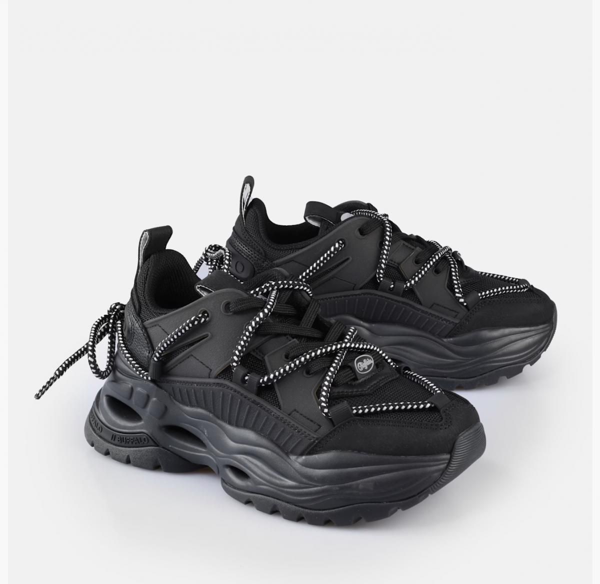버팔로 청키 베이직 블랙 스니커즈 Triplet Lace 02159958 SCHWARZ - 상세 이미지 4