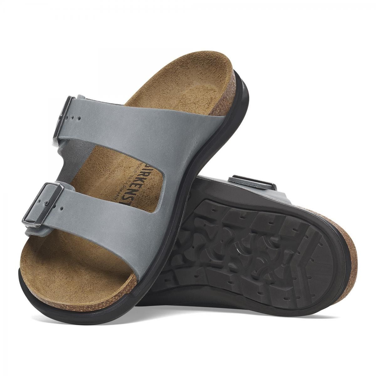 버켄스탁 테크니컬 스트랩샌들 Arizona 크로스타운 왁시 레더 1029557 BASALT GRAY - 상세 이미지 5