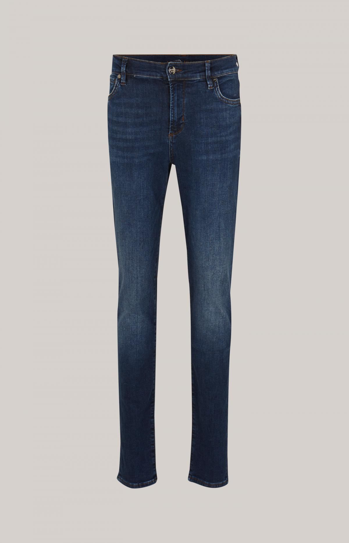 윱 슬림핏 미드라이즈 데님 스키니 진 30027472-10011921-415 DARK DENIM BLAU 이미지 6