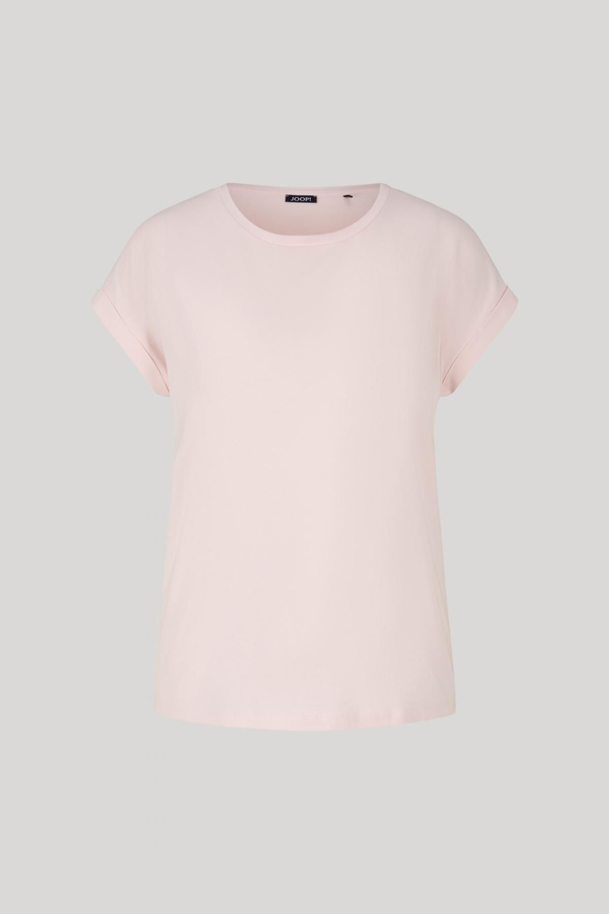 윱 베이직 라운드넥 반팔 티셔츠 페일핑크 로고포인트 30047625-10020048-689 ROSA - 상품 이미지