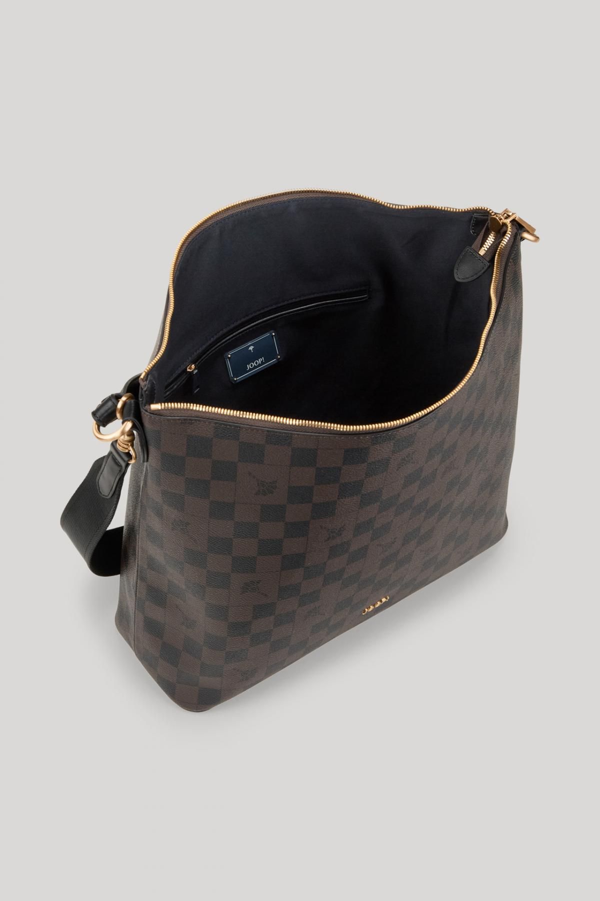 윱 체크패턴 데일리 호보백 다크브라운 580004135-4140006252-781 DUNKELBRAUN - 상세 이미지 4
