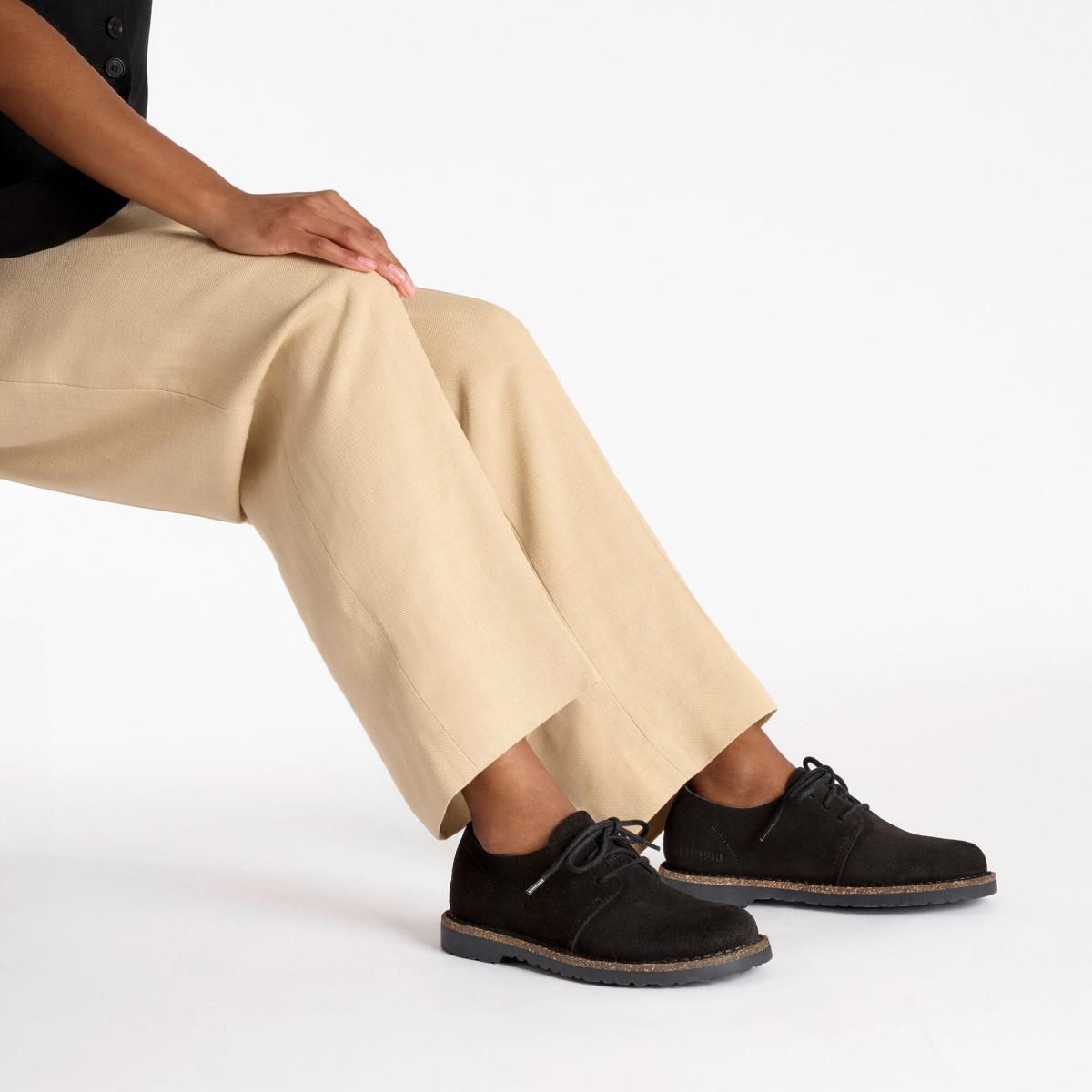 버켄스탁 베이직 스웨이드 레더 로퍼 Uppsala Low 1029697/1029678 SCHWARZ - 상세 이미지 3