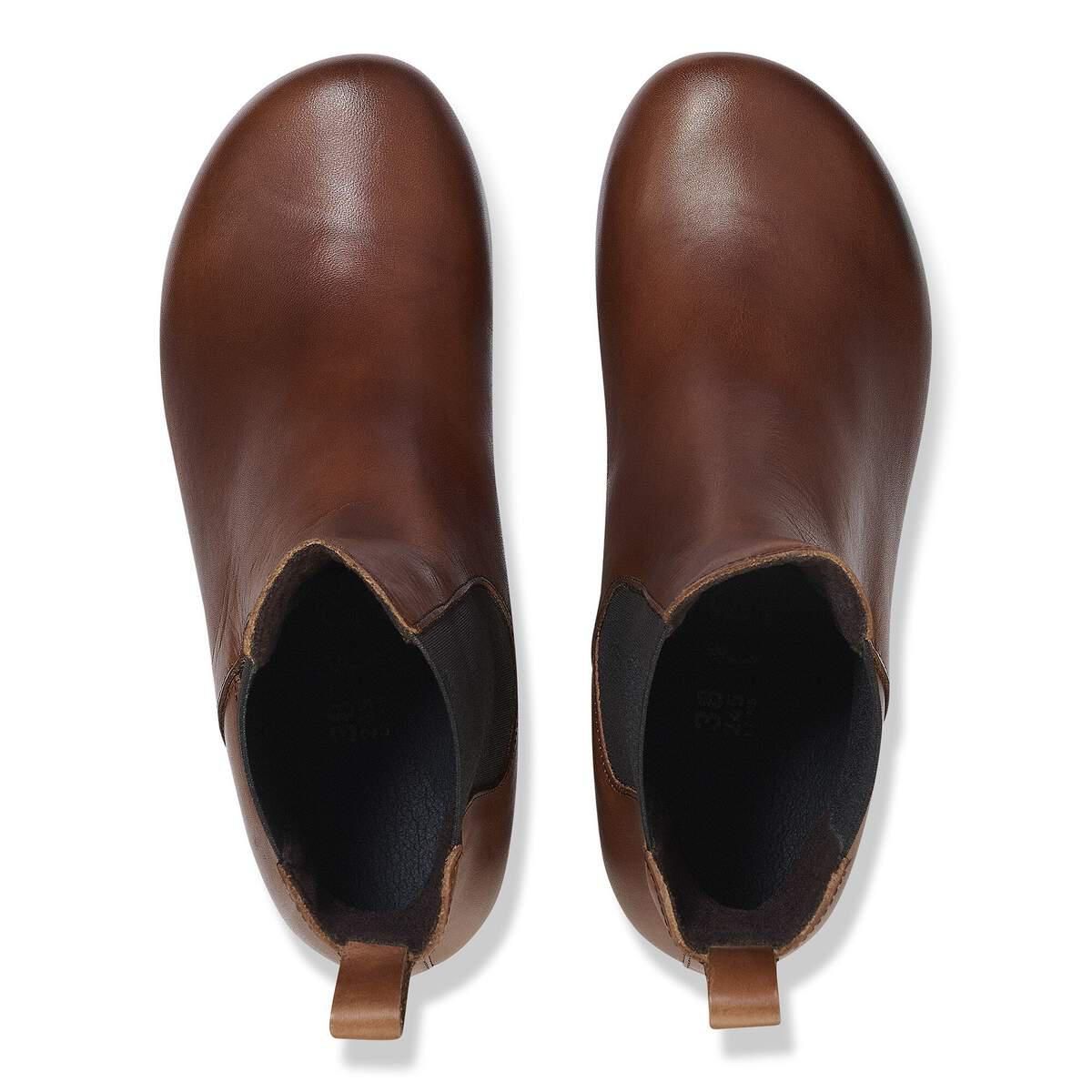 파필리오 에바 슬립온 천연가죽 웨지 앵클부츠 1028385 BLACK/COGNAC - 상세 이미지 3