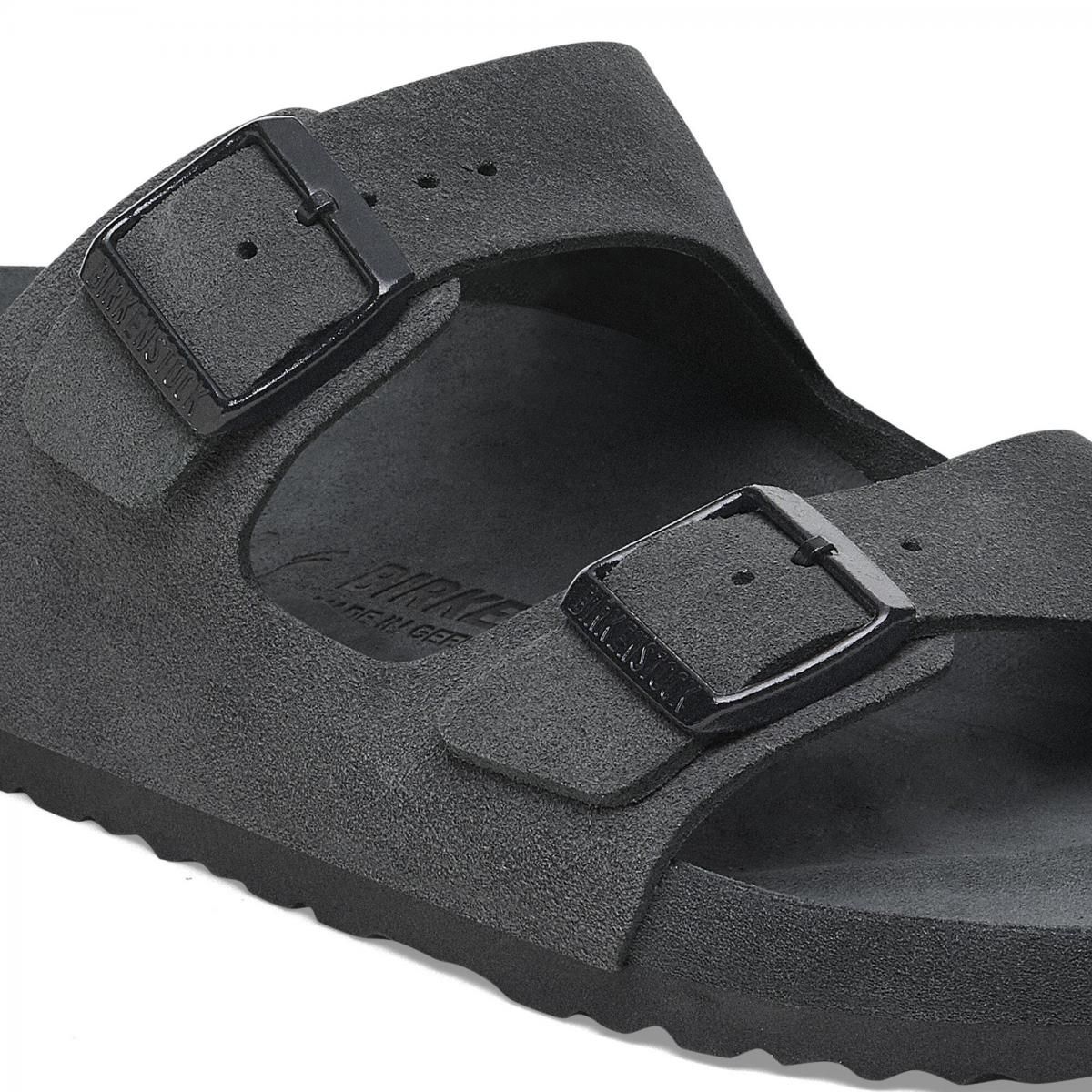 버켄스탁 컴포트 벨크로 스트랩 샌들 아리조나 BS 스웨이드레더 1029962/1018402 ALLOVER CHARCOAL 이미지 6