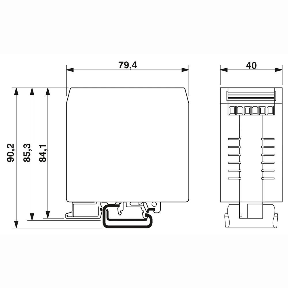 5PCS 2783082 NEF 1-6 Phoenix EMC 필터필터 DIN 레일 모듈은 하게 작동