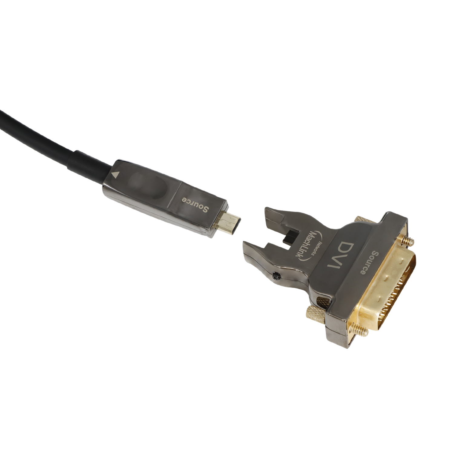 AOC 분리형 DVI-D 듀얼 TO HDMI 2.0 4K 광케이블 5m, 1개 - 상세 이미지 3