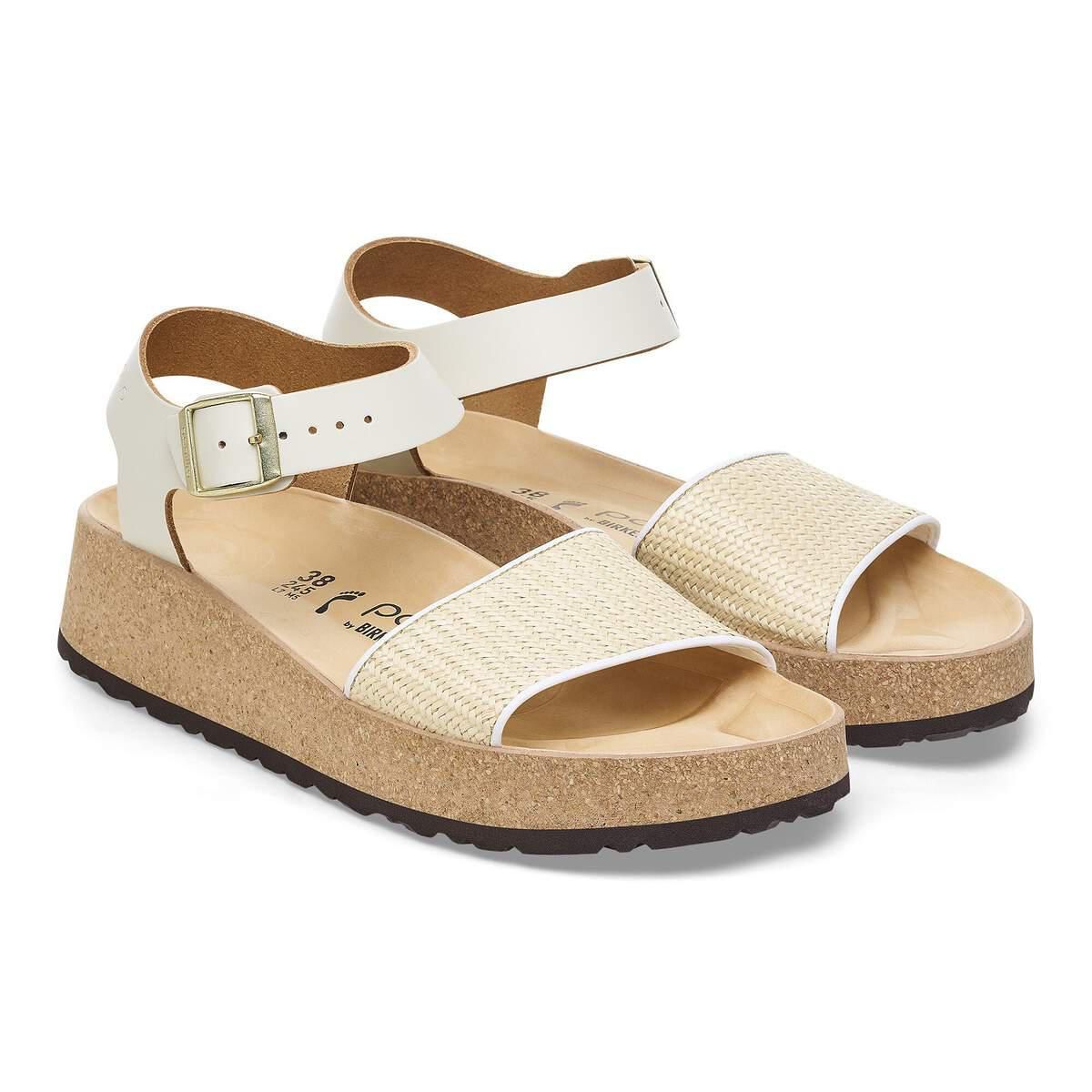 파필리오 글렌다 라피아 천연가죽 스트랩 샌들 1026921 NATURAL/WHITE - 상세 이미지 5