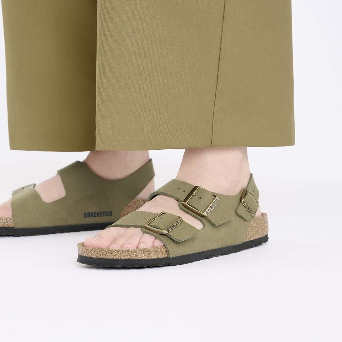 버켄스탁 밀라노 BS 비건 스트랩 샌들 1028645/1028695 PINE GREEN - 상세 이미지 5