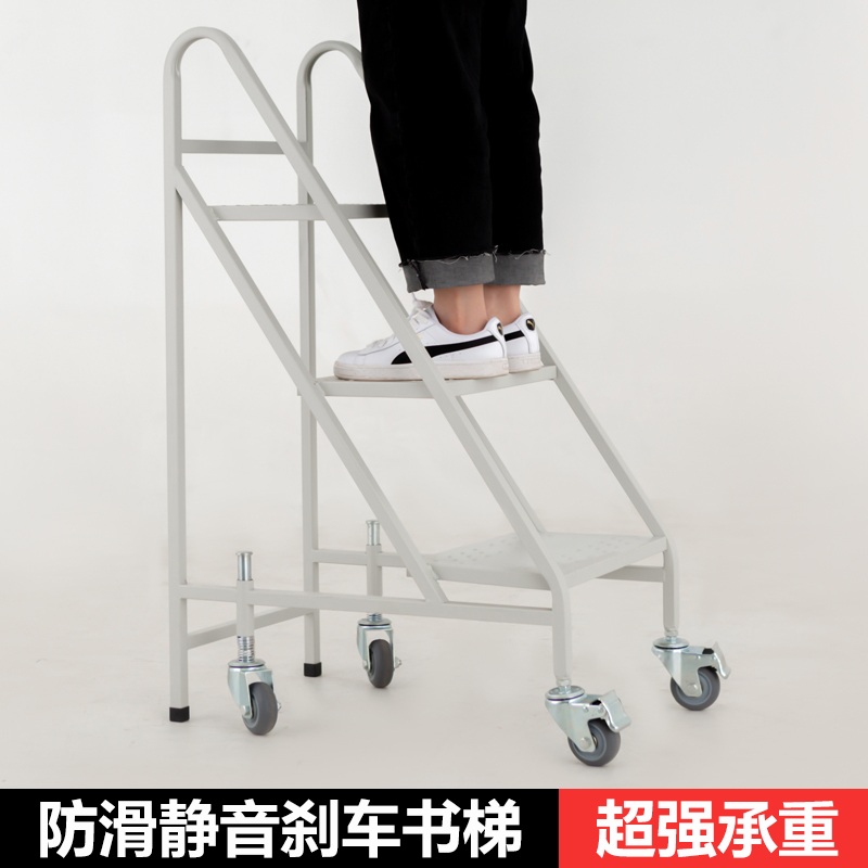 북트롤리 책꽂이 서점 북웨건 트레이 책장 철제 웨건 이동형 2단 3단 - 상세 이미지 4