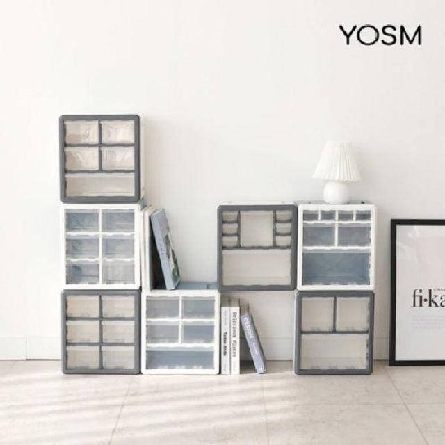 YOSM 조립식 큐브 정리박스 다용도 수납정리함 - 메인 이미지