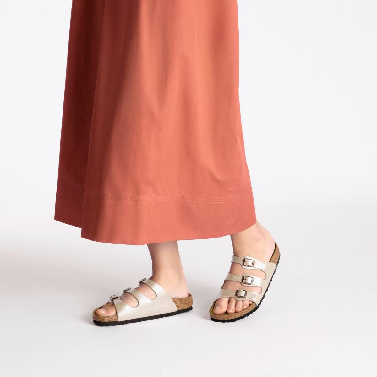 버켄스탁 컴포트 스트랩 샌들 BirkoFlor 플로리다 1029777/1029818 GRACEFUL PEARL WHITE - 상세 이미지 3