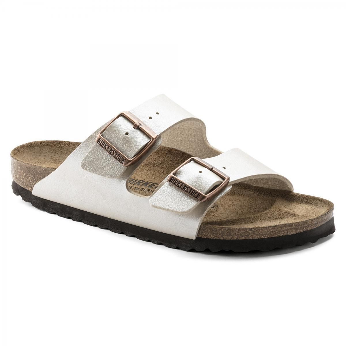 버켄스탁 글로시 스트랩 샌들 Arizona BirkoFlor 1009920/1009921 GRACEFUL PEARL WHITE - 상세 이미지 2