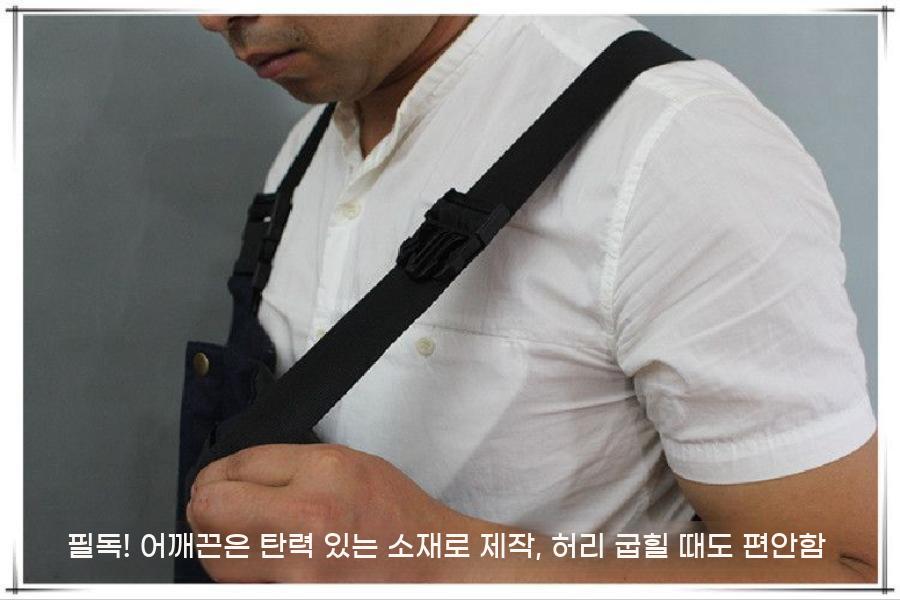 겨울 작업복 방한 바지 배달복 멜빵 따뜻한 안전복 정비복 패딩 두꺼운 - 상세 이미지 4