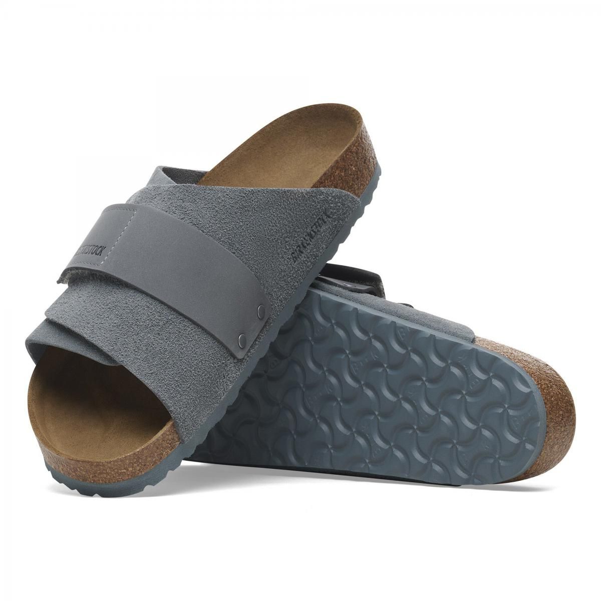 버켄스탁 프리미엄 누벅 스웨이드 스트랩 샌들 키요토 1029144/1029157 BASALT GRAY - 상세 이미지 3