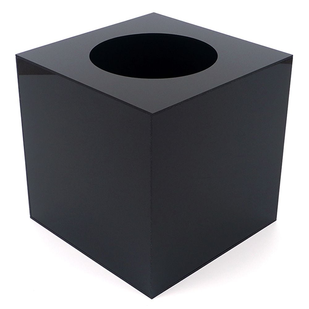블랙 아크릴 응모함 20x20cm 추첨함 경품박스 식권함 - 상품 이미지