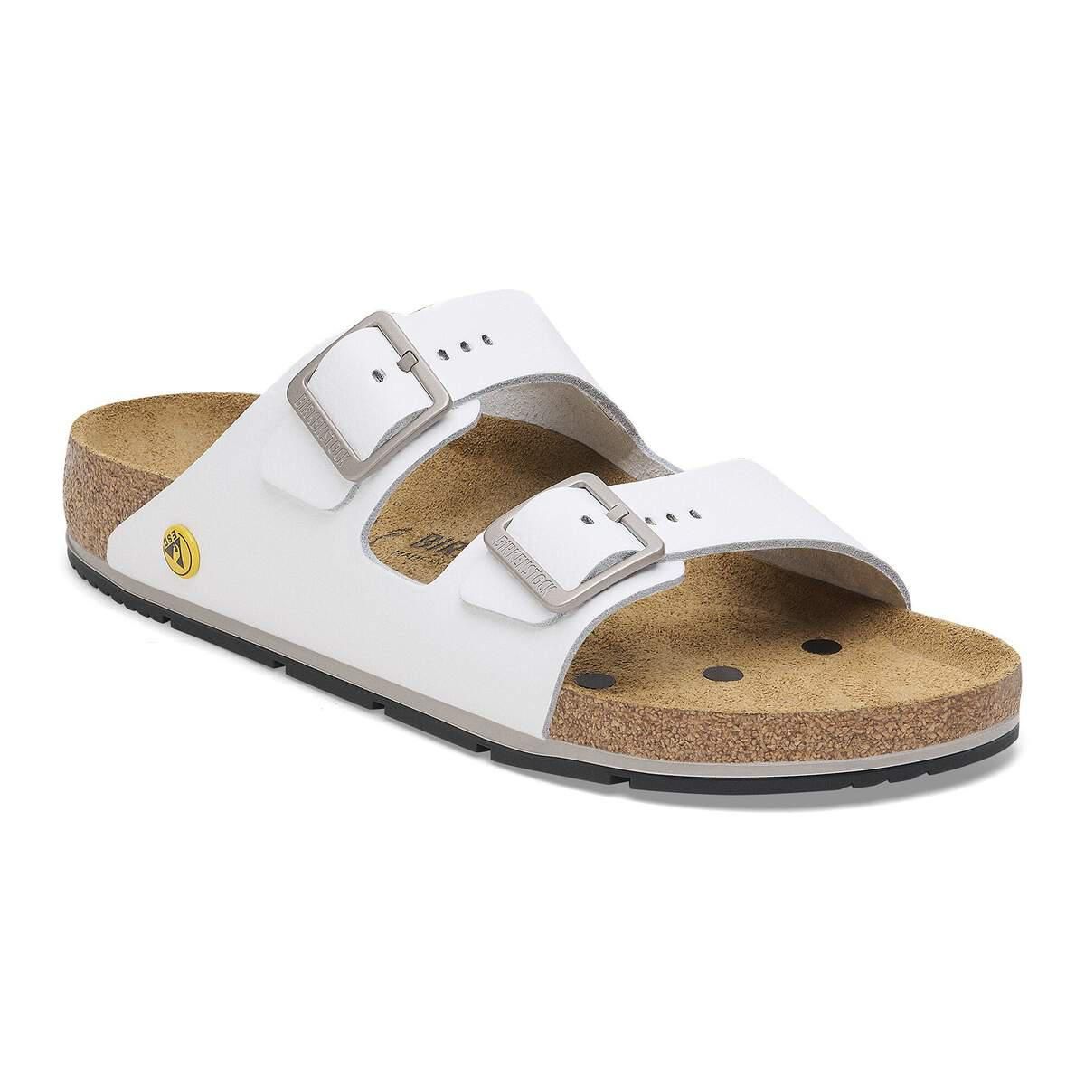 버켄스탁 애리조나 ESD 내추럴 레더 스트랩 샌들 1028990/1029000 WEISS - 상세 이미지 2