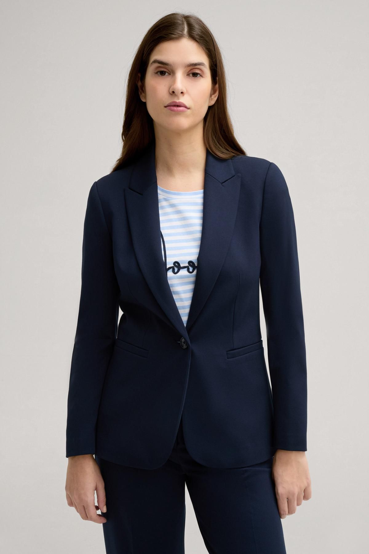 윱 테일러드 네이비 블레이저 Janina 30046318-10019158-405 NAVY - 상세 이미지 2