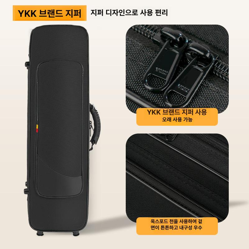 더블 클라리넷 가방 백팩 악기 수납 방수 휴대 공연 연주 케이스 - 상세 이미지 2