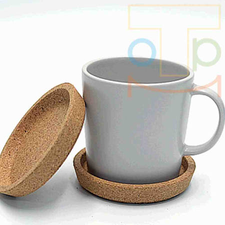 탑몰 코르크 컵받침 10cm 2p 물컵받침대 유리컵받침 커피코스터