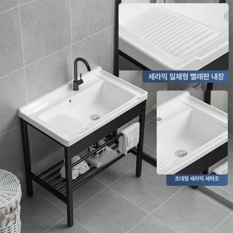 간이 개수대 야외 다용도실 카페 탕비실 세탁실 빨래 싱크대 - 상세 이미지 2