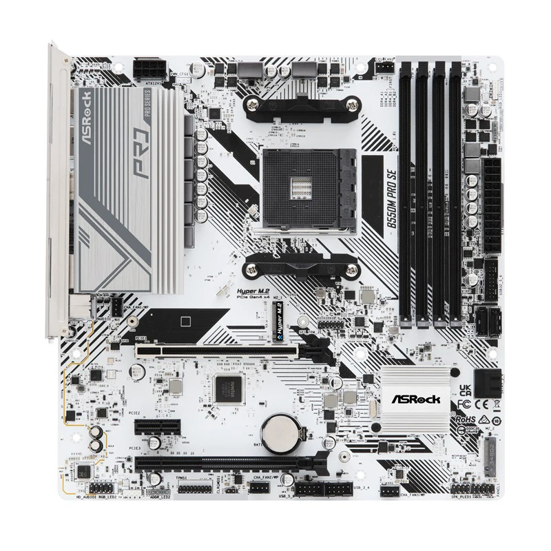 ASRock호환 B550M PRO SE 오리지널 AM4 DDR4 시리즈 화이트 2.5G용