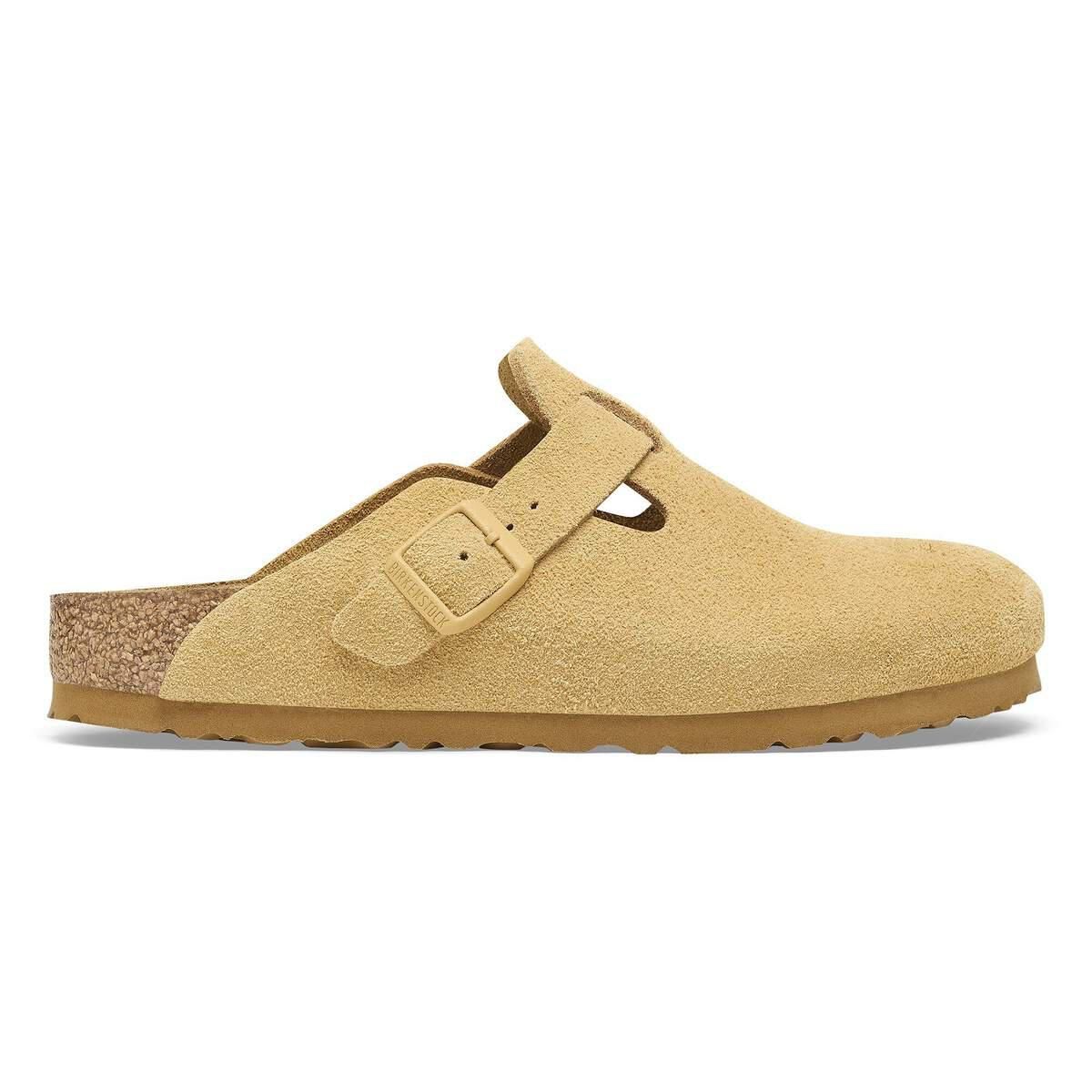 버켄스탁 컴포트 스웨이드레더 보스턴 버클 슬리퍼 1027732/1027752 LATTE CREAM TONAL OS - 메인 이미지