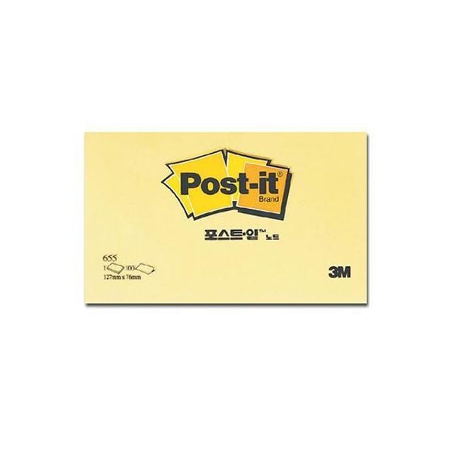 3M 포스트잇 655 일반노트 5개 - 상품 이미지