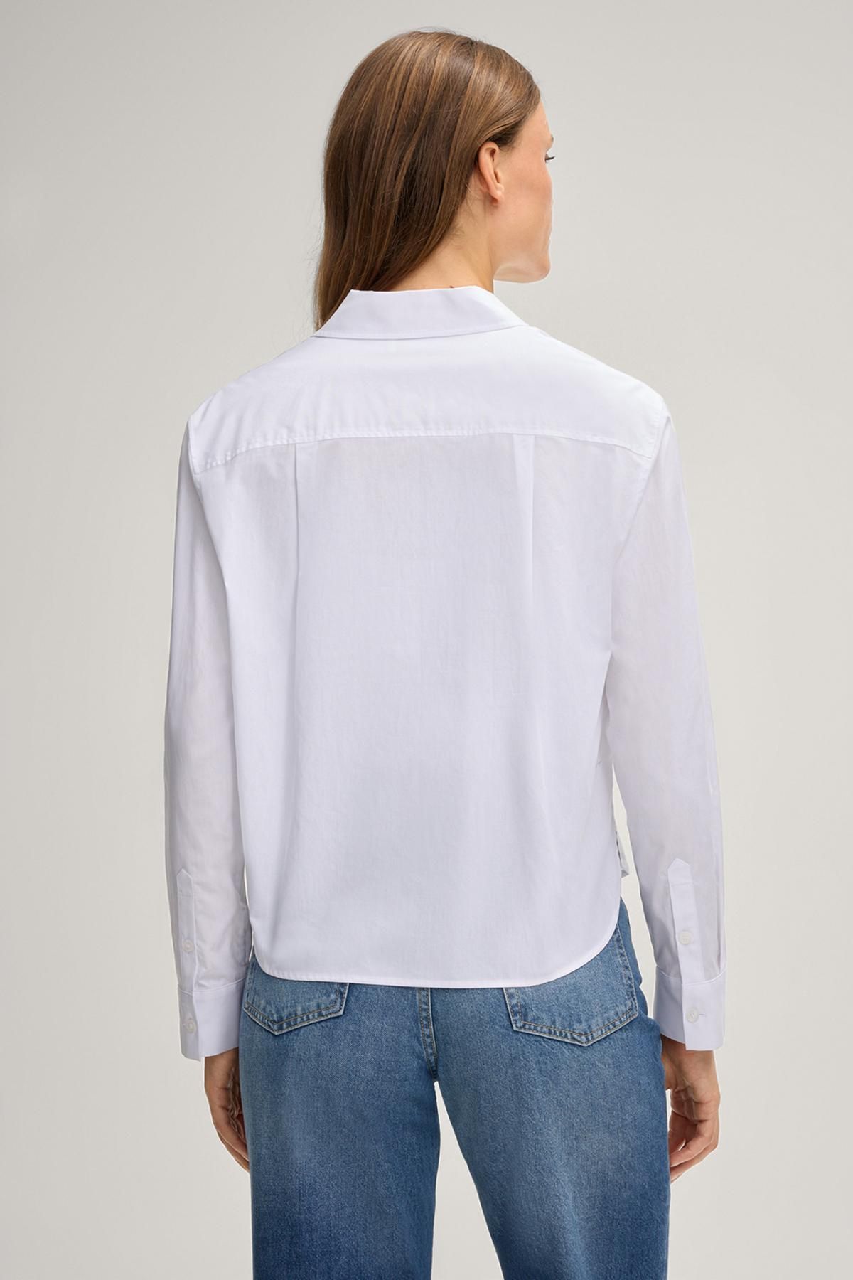 윱 클래식 화이트 레귤러핏 블라우스 30048965-10020089-100 ONE COLOR - 상세 이미지 4