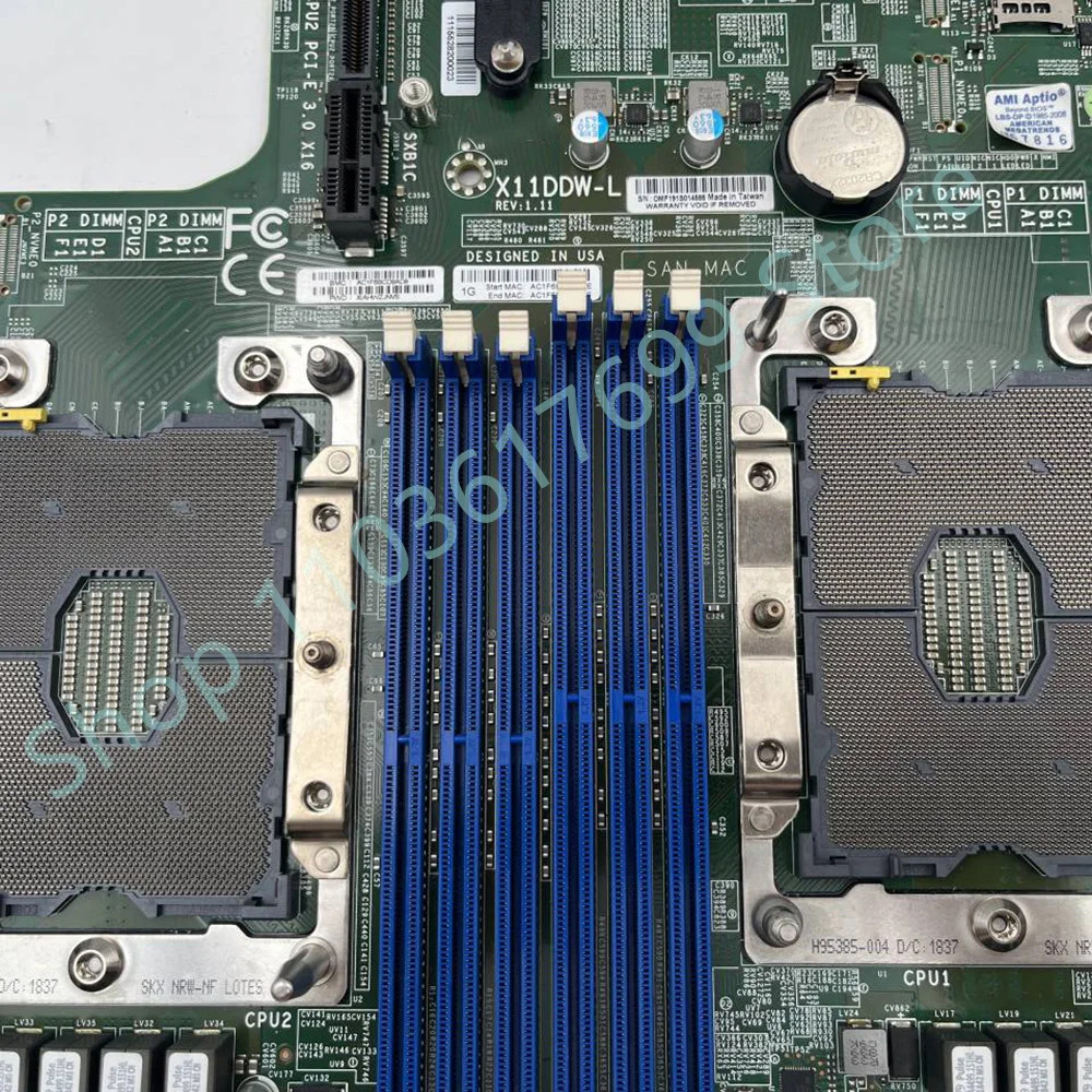 슈퍼마이크로 워크스테이션 마더보드C621 LGA-3647 DDR4 PCI-E 3.0 X11DDW-L