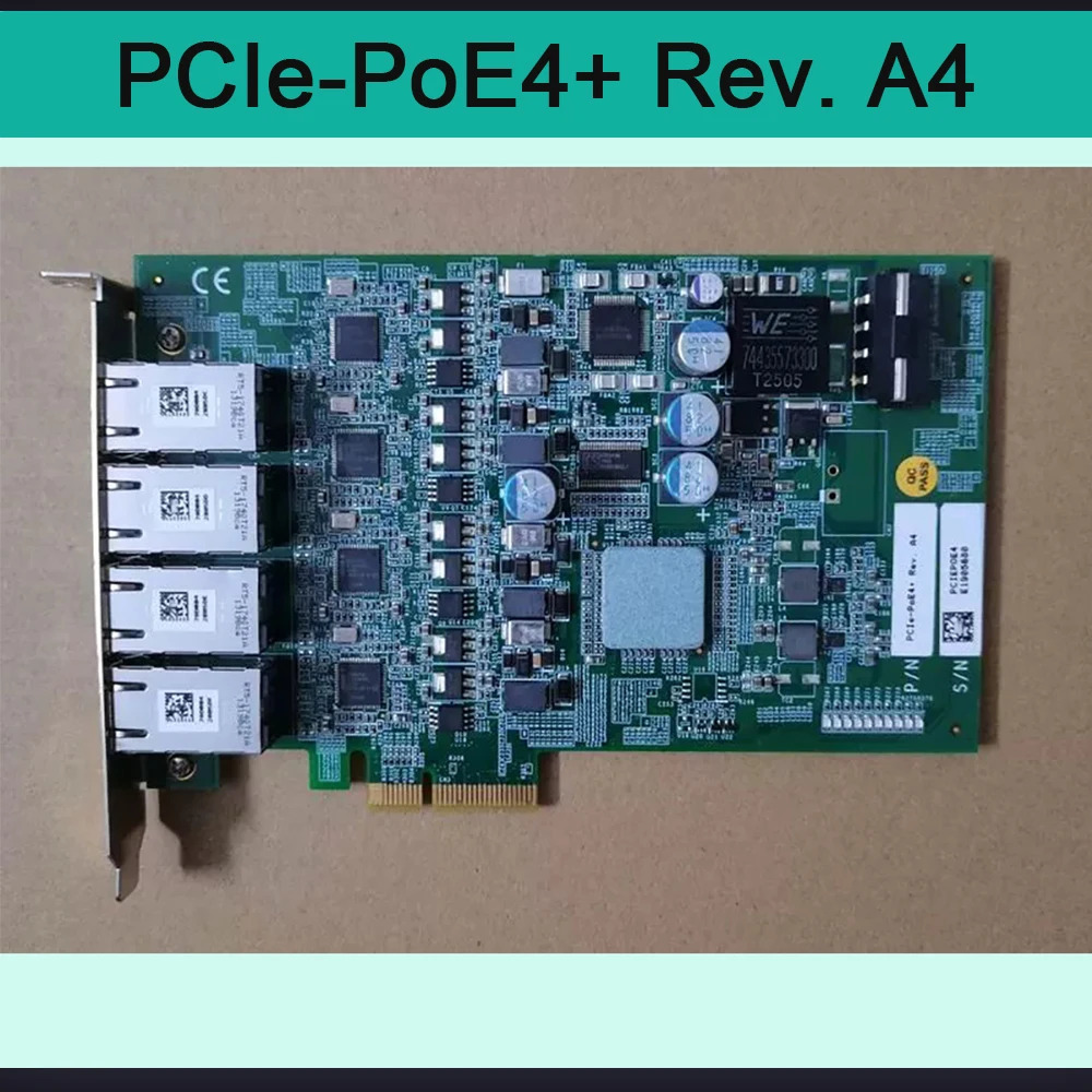 비디오 캡처 보드 PCIE-POE4 4 포트 네트워크 카드 PCIe-PoE4 Rev. A4 용
