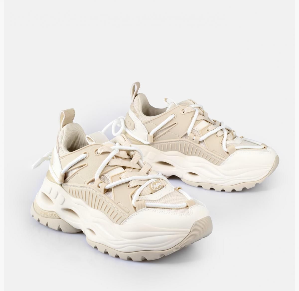 버팔로 청키 플랫폼 베이지 트리플렛 레이스 스니커즈 02475087 BEIGE - 상세 이미지 3