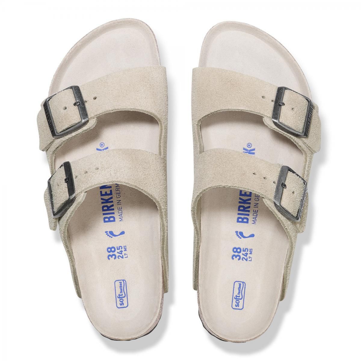 버켄스탁 컴포트 소프트풋베드 벨크로 스트랩 샌들 스웨이드 1030847/1030850 OYSTER TONAL - 상세 이미지 4
