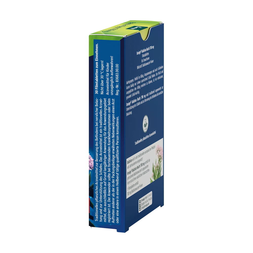 독일 크네이프 고함량 700mg 꿀잠 발레리안 허브 멜라토닌 없는 수면건강 영양제 30정 - 상세 이미지 3