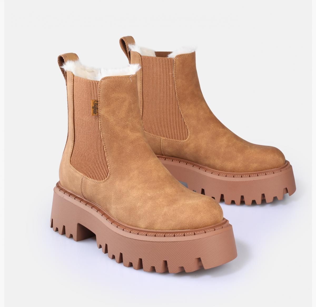 버팔로 웜 테크니컬 첼시 앵클부츠 비건레더 누벅 브라운 02475141 BRAUN - 상세 이미지 3