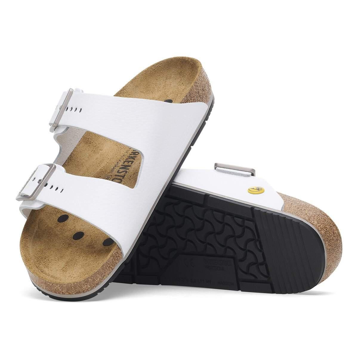 버켄스탁 애리조나 ESD 내추럴 레더 스트랩 샌들 1028990/1029000 WEISS - 상세 이미지 4
