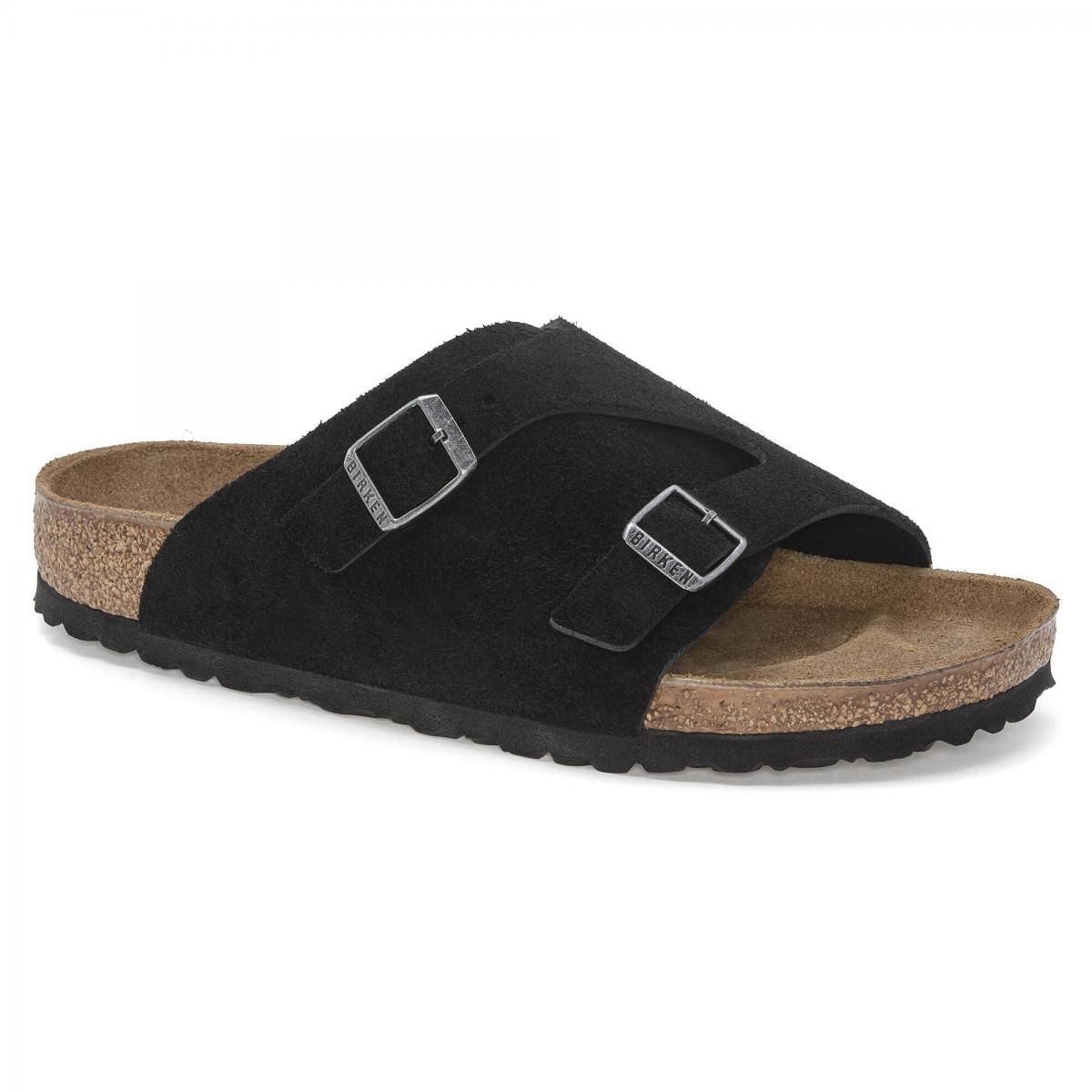 버켄스탁 프리미엄 스웨이드 스트랩 샌들 Zrich Suede Leather 1025045/1025060 SCHWARZ - 상세 이미지 2