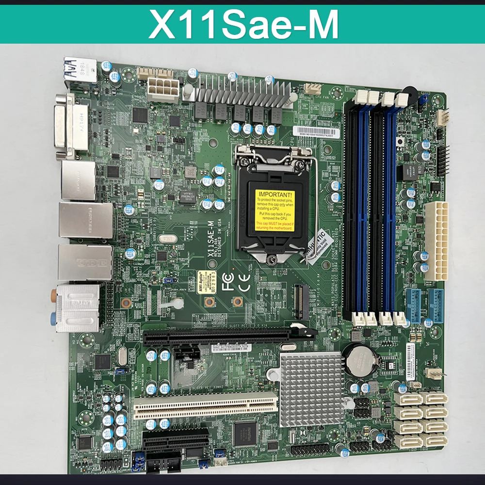 Supermicro 워크스테이션 마더보드X11Sae-M Xeon E3-1200 v5/v6 대/대C236 칩셋 LGA1151.
