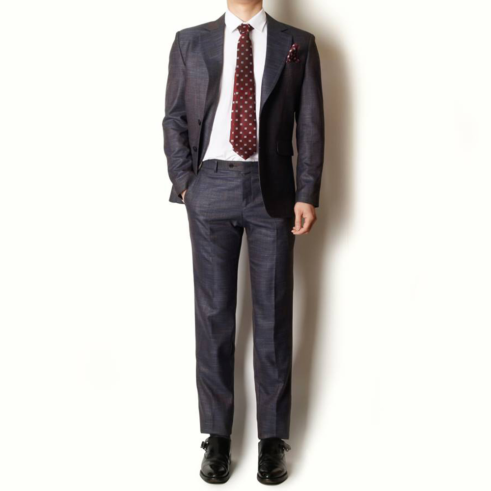 투톤 네이비 남성정장 면접 패션 정장 코디 셋업 수트 - 상품 이미지