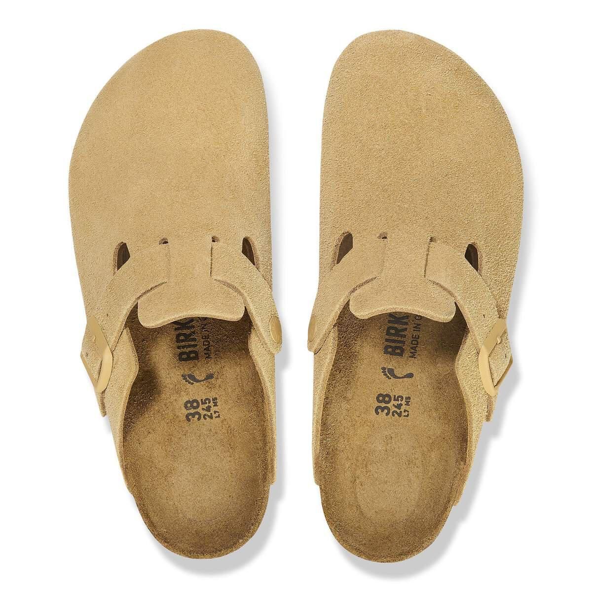 버켄스탁 컴포트 스웨이드레더 보스턴 버클 슬리퍼 1027732/1027752 LATTE CREAM TONAL OS - 상세 이미지 3