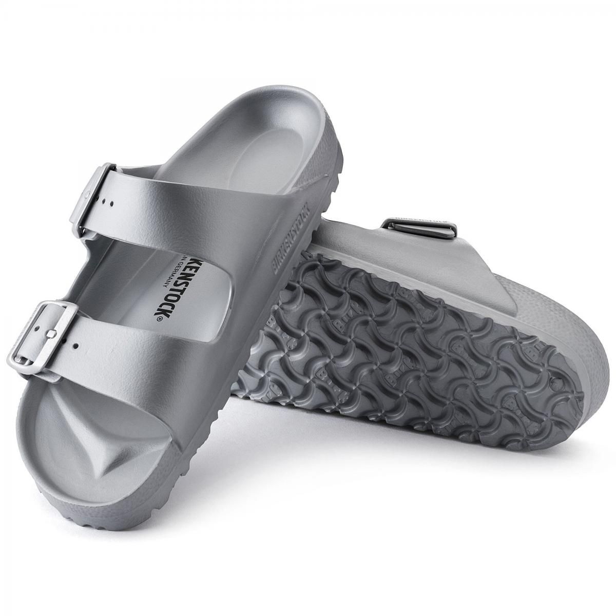 버켄스탁 라이트웨이트 테크니컬 EVA 스트랩 샌들 Arizona 1003490/1003491 METALLIC SILVER - 상세 이미지 3