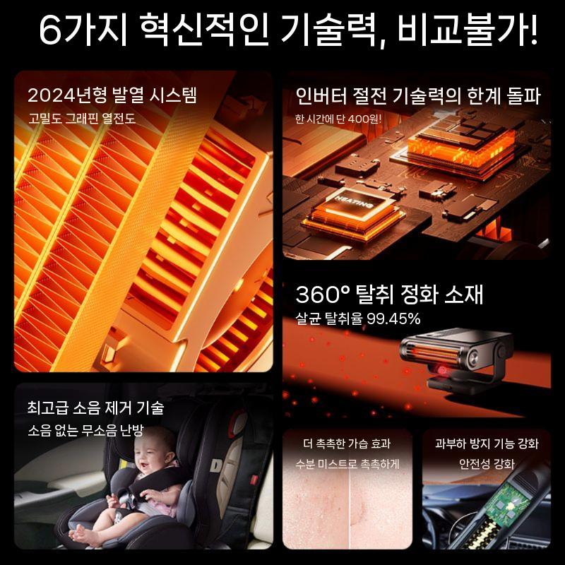 차량용 앰프 난방기 일렉기타 송수신기 무시동 어쿠스틱기타 시거잭 열풍기 저소음 무선 휴대용 - 상세 이미지 2