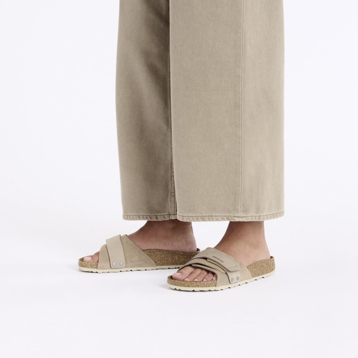 버켄스탁 프리미엄 스웨이드 누벅 스트랩 샌들 1027939/1028056 TAUPE - 상세 이미지 3
