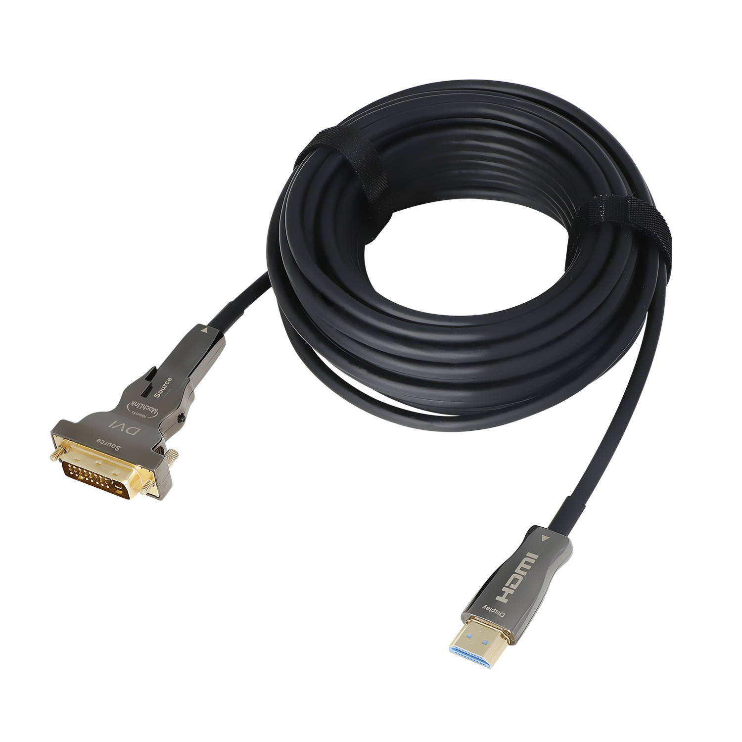 AOC 분리형 DVI-D 듀얼 TO HDMI 2.0 4K 광케이블 5m, 1개 - 상세 이미지 2