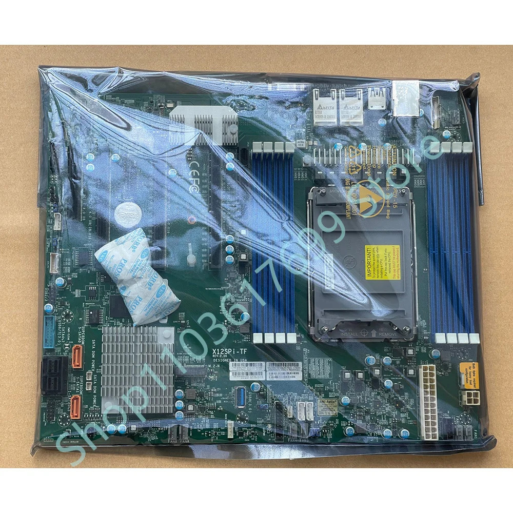Supermicro MBD-X12SPI-TF-B LGA4189 IPMI서버 마더보드. M.2 C621A TPM VROC 지원 8375 X12SPI-TF