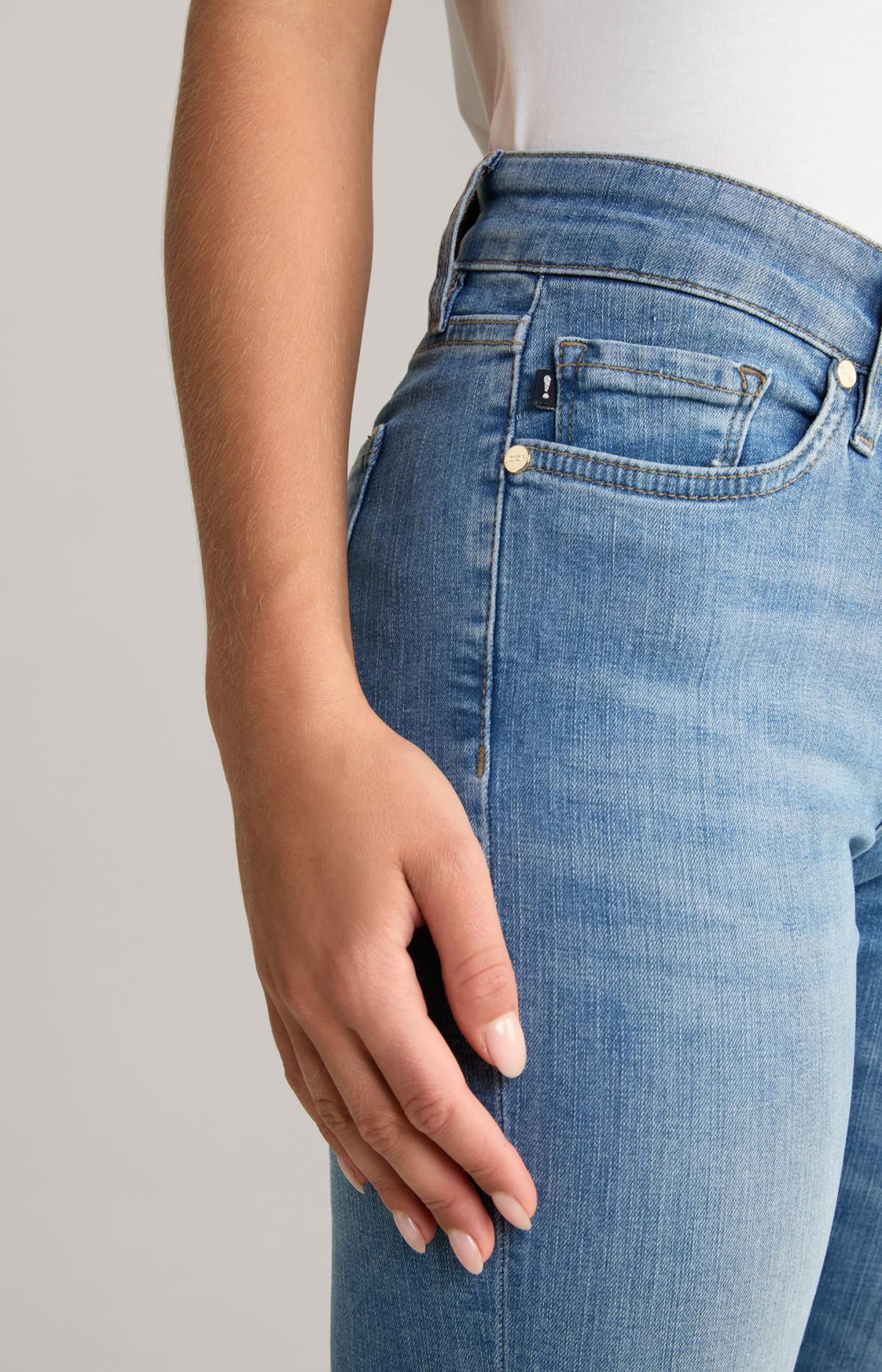 윱 데님 스키니핏 로우웨이스트 청바지 30037155-10015861-433 BLUE DENIM - 상세 이미지 5